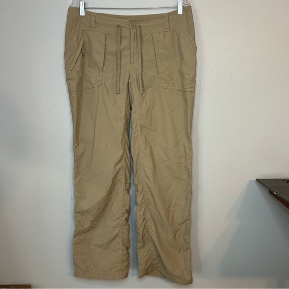 The North Face Women's Horizon II Pants Roll-Up Cuffs Relaxed Fit Beige Size 12 - Picture 2 of 16